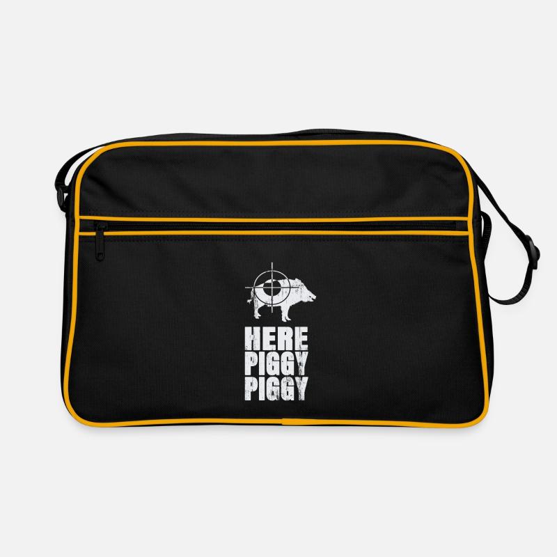 Wild Boar Hunt Wild Boar Hunter Hogger Retro Bag