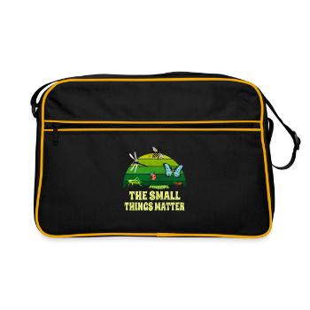 Insects little things are important entomology - Retro Bag - black/gold - Front