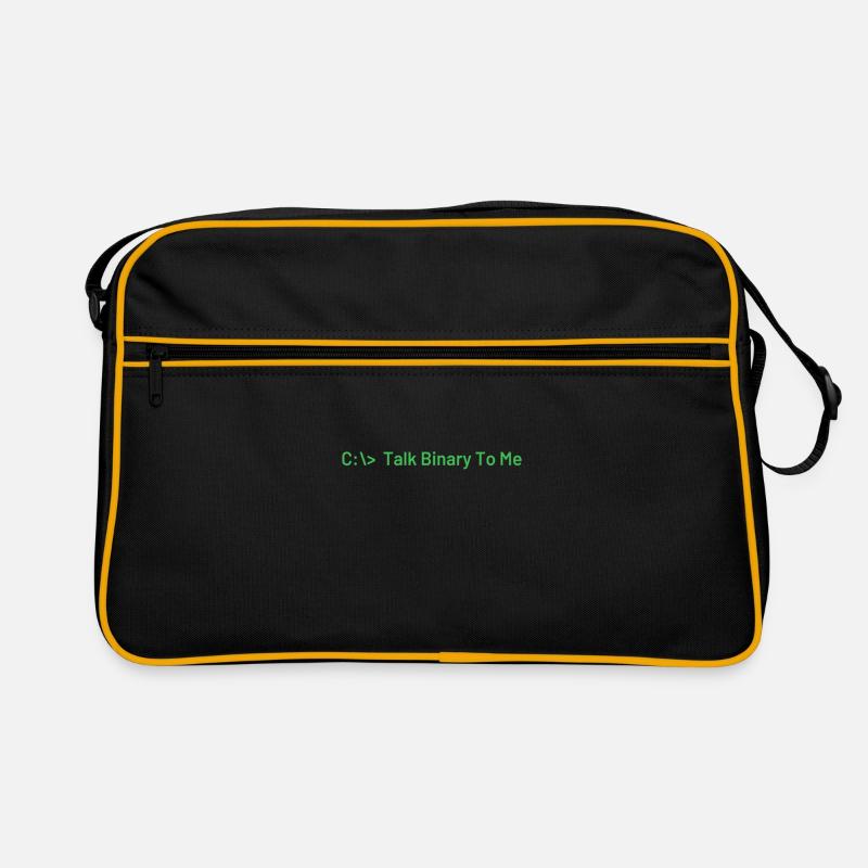 Talk Binary To Me Funny Coder Programmeur Sac Retro