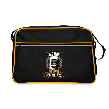 The Man The Myth Of The Welders Steelworkers - Retro Bag - black/gold - Front