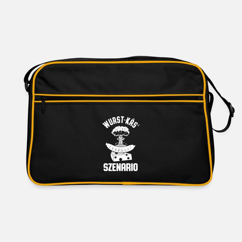 Sausage Cheese Scenario Bratwurst Cheese Pun Fun Retro Bag