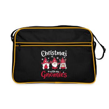 Noël avec mes nains Joyeux Noël - Sac Retro - noir/or - Devant
