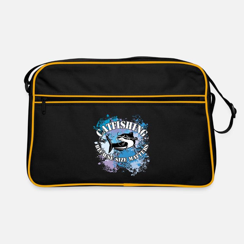 Poisson-chat Poisson-chat Poisson-chat pour les éclaboussures de peinture Sac Retro