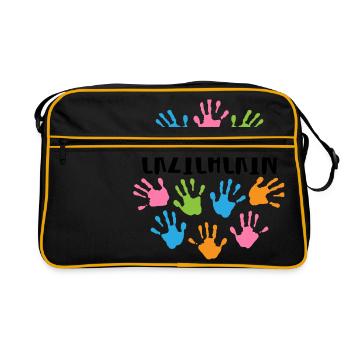 Erzieherin - Retro Tasche - Schwarz/Gold - Vorne