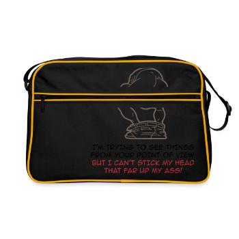 I try to look at things from your point of view - Retro Bag - black/gold - Front