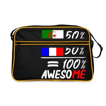 Moitié Français moitié Algérien - Retro Bag - black/gold - Front