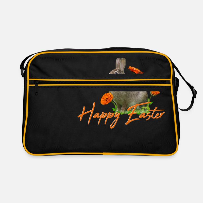 Happy Easter rabbit cony Retro Tasche