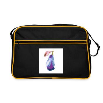 Pear in Pastels Abstract - Retro Bag - black/gold - Front