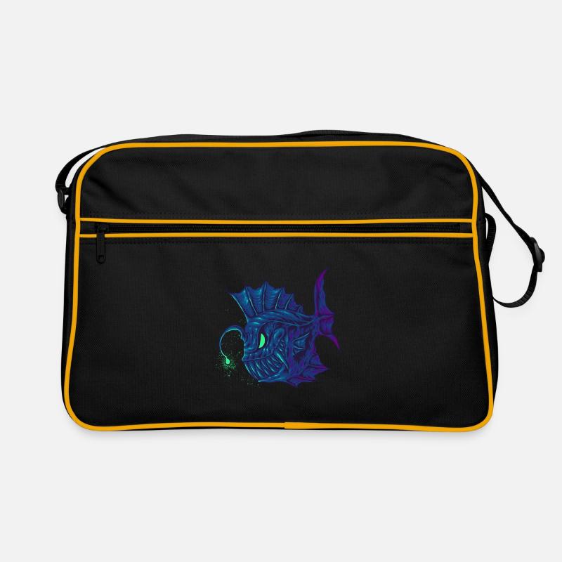 angler fish Dive Diver Retro Tasche