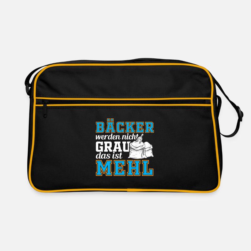 Bäcker Backen Mehl Teig Retro Tasche