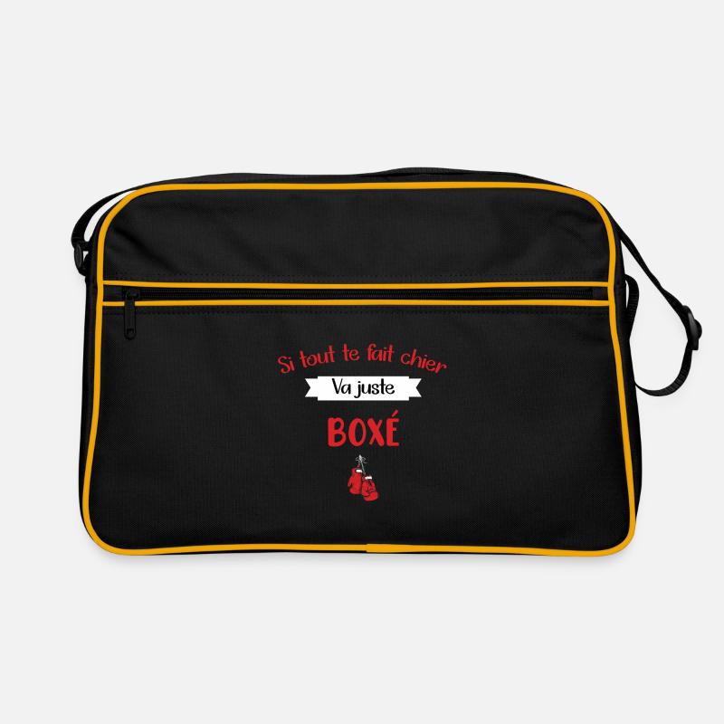 Si tu te fais chier va juste boxé t-shirt Sac Retro