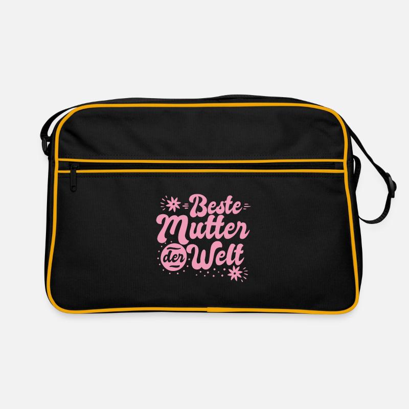 Beste Mutter Welt Mama Mutti Retro Tasche