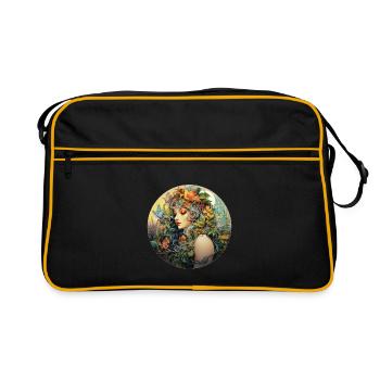 Mère Nature Terre Mère Nature Déesse Féminité 3 - Sac Retro - noir/or - Devant