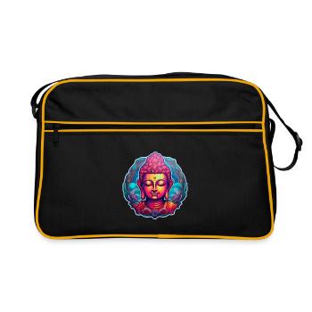 BouddhaBéatitude - Sac Retro - noir/or - Devant