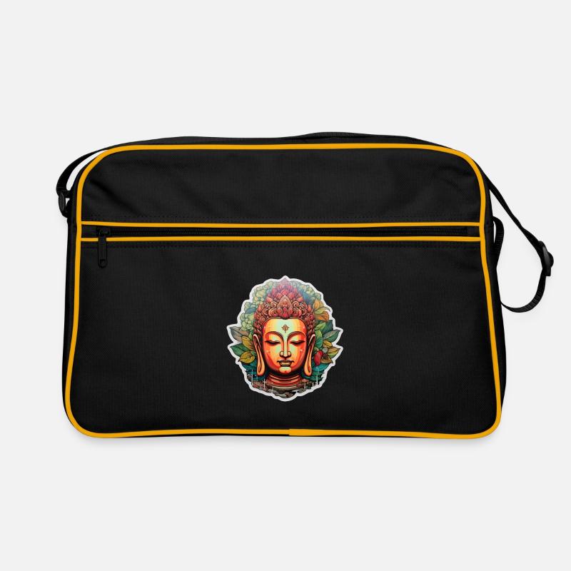 Buddha Zen Lotusblüte Meditation Retro Tasche