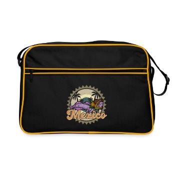 Quetzalcoatl Axolotl Mexico Aztecs Deity - Retro Bag - black/gold - Front