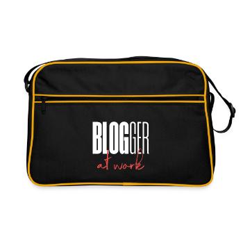 Blogger Blog at work - Retro Bag - black/gold - Front