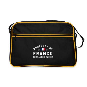 Property of France Commandos Marine - Retro Bag - black/gold - Front