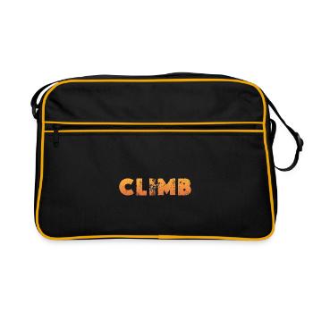 Bouldering Climbing Sports Gym Wall - Retro Bag - black/gold - Front