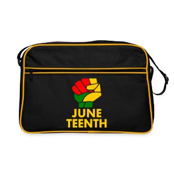juneteenth - Sac Retro - noir/or - Devant
