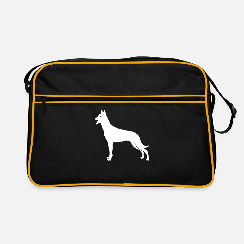 Belge Malinois - Sac Retro - noir/or