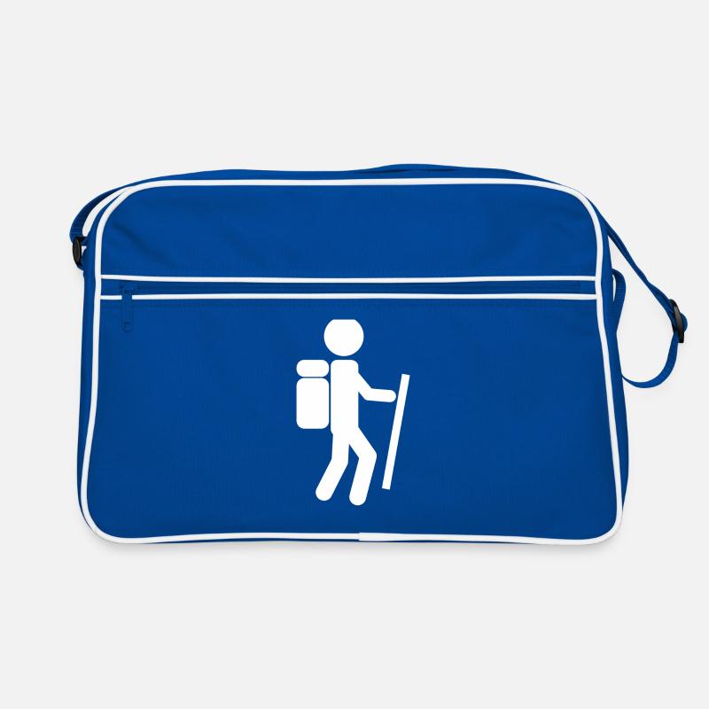 Wanderer as a stick figure Retro Bag