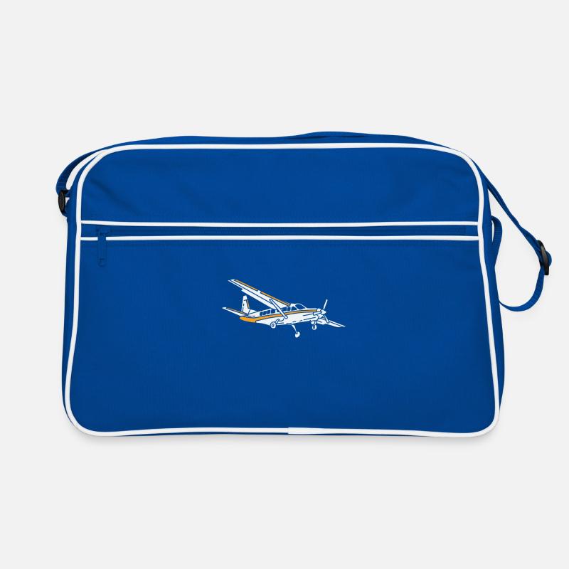 Propellerflugzeug Flieger Pilot Flugzeug Retro Tasche