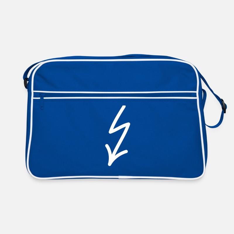 Lightning arrow to the bottom left Retro Bag