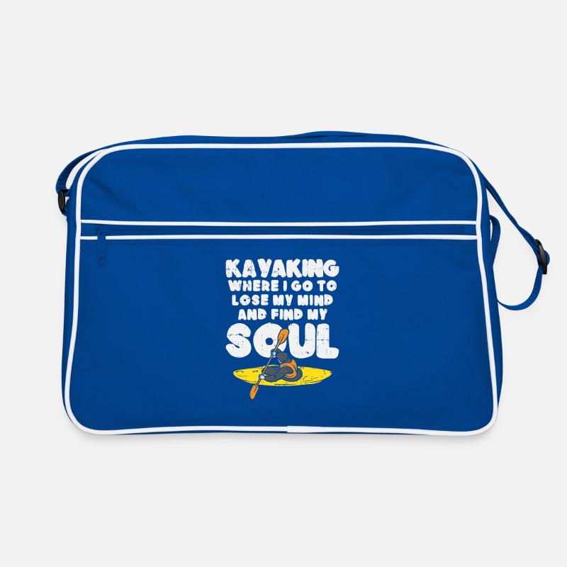 Kayaking Kayaking Canoe Say Cool Retro Bag