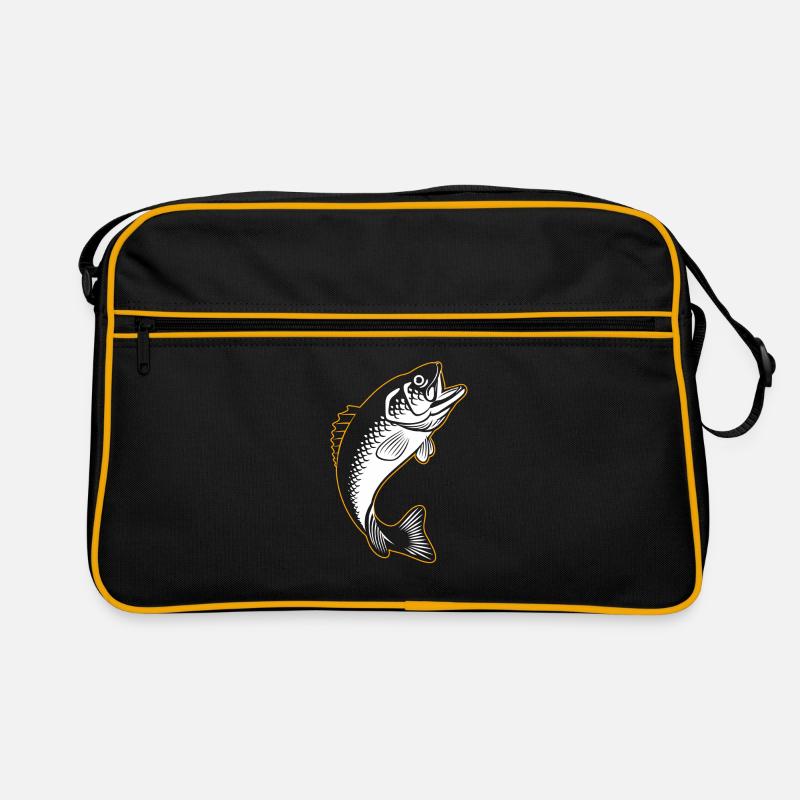 Carpe silhouette poisson Sac Retro