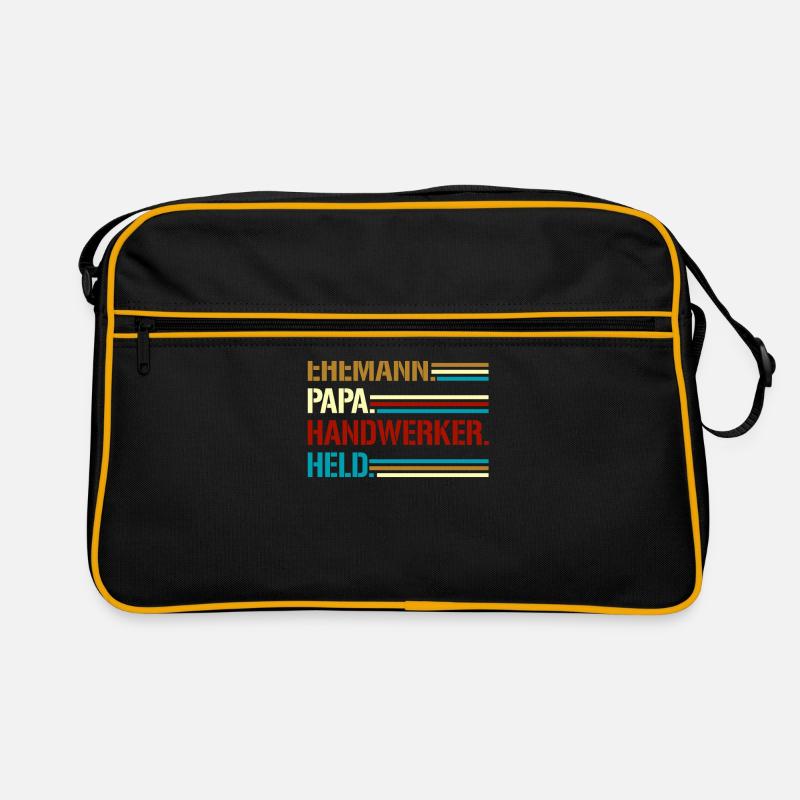 Ehemann Papa Handwerker Held Retro Tasche