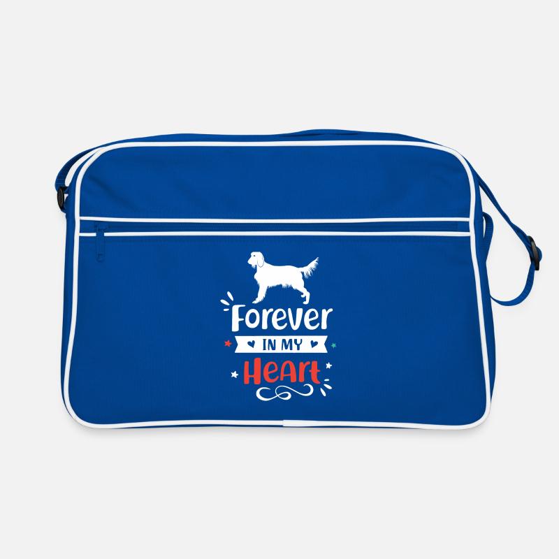Irish Setter Forever in My Heart Retro Bag