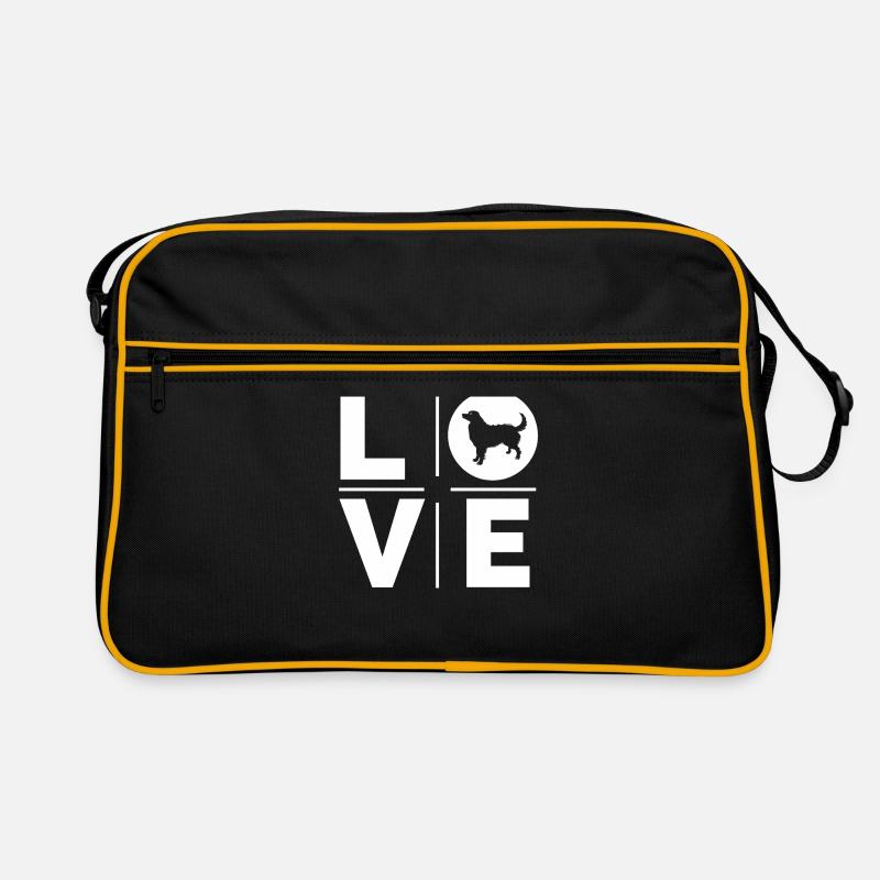Bernese Mountain Dog Love Retro Bag
