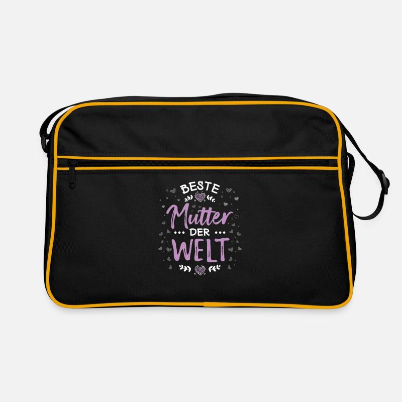 Beste Mutter Welt Mama Mutti Retro Tasche