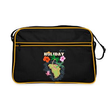 Holiday Design ART - Retro Tasche - Schwarz/Gold - Vorne