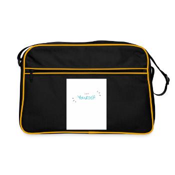 Inspirational Design Personal Empowerment - Retro Bag - black/gold - Front