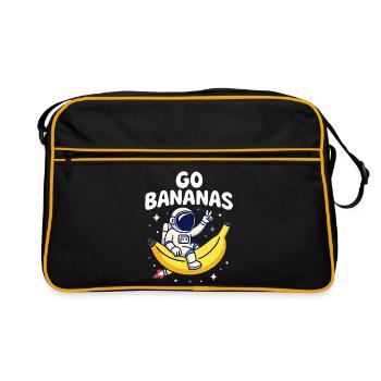 Go Bananas Astronaut Banana - Retro Bag - black/gold - Front