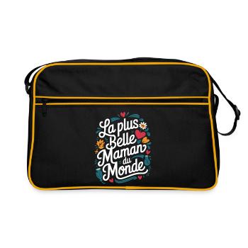 The Most Beautiful Mom in the World - Retro Bag - black/gold - Front