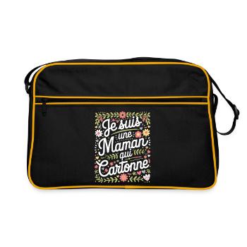 I'm a Successful Mom - Retro Bag - black/gold - Front
