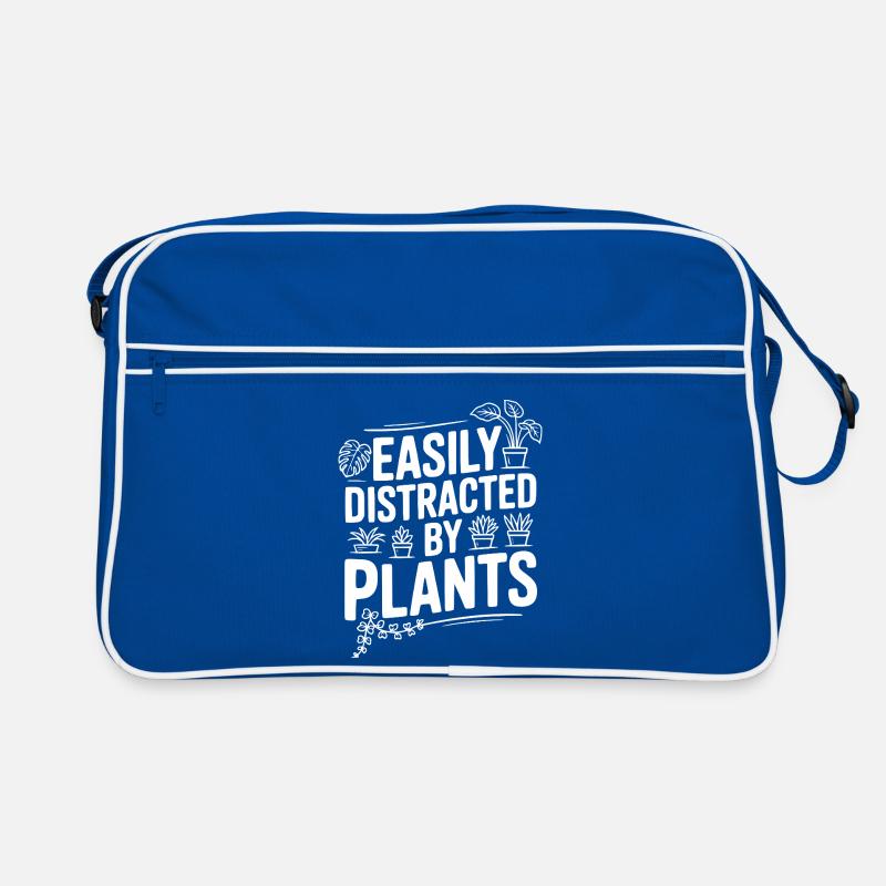 Easily Distracted by Plants Retro Bag