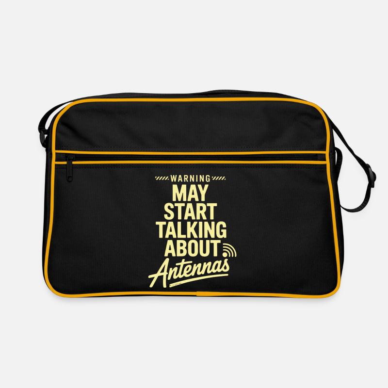 Retro Tech Satire Antenna Talk Poster Retro Bag
