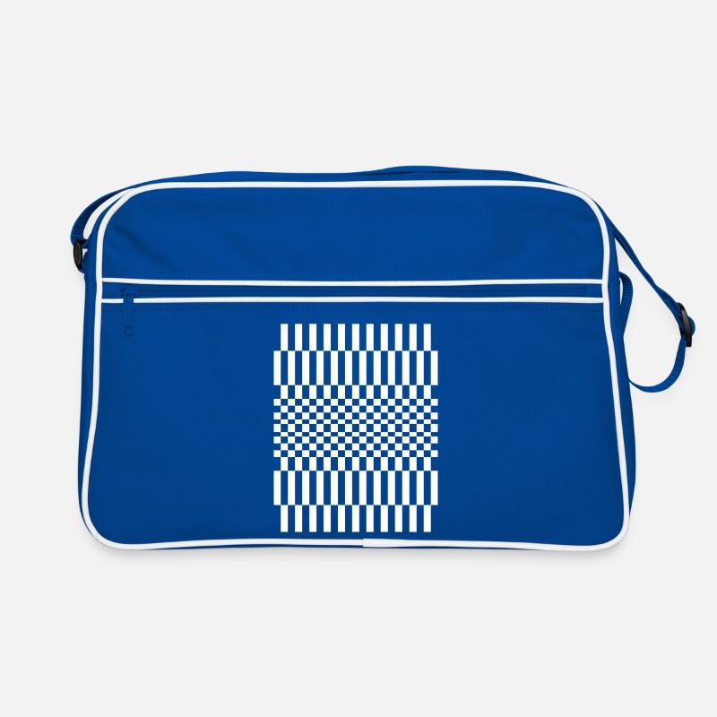 checkered pattern design Retro Bag