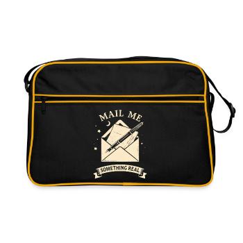 Envoie-moi quelque chose de vrai par la poste - Sac Retro - noir/or - Devant