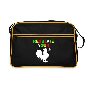 regulate your chicken - Retro Bag - black/gold - Front