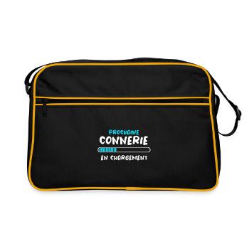Prochaine Connerie En Chargement - Sac Retro - noir/or - Devant