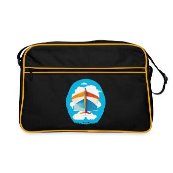 4AileOrangeBleu - Sac Retro - noir/or - Devant