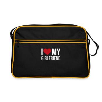 J’aime ma copine - Sac Retro - noir/or - Devant