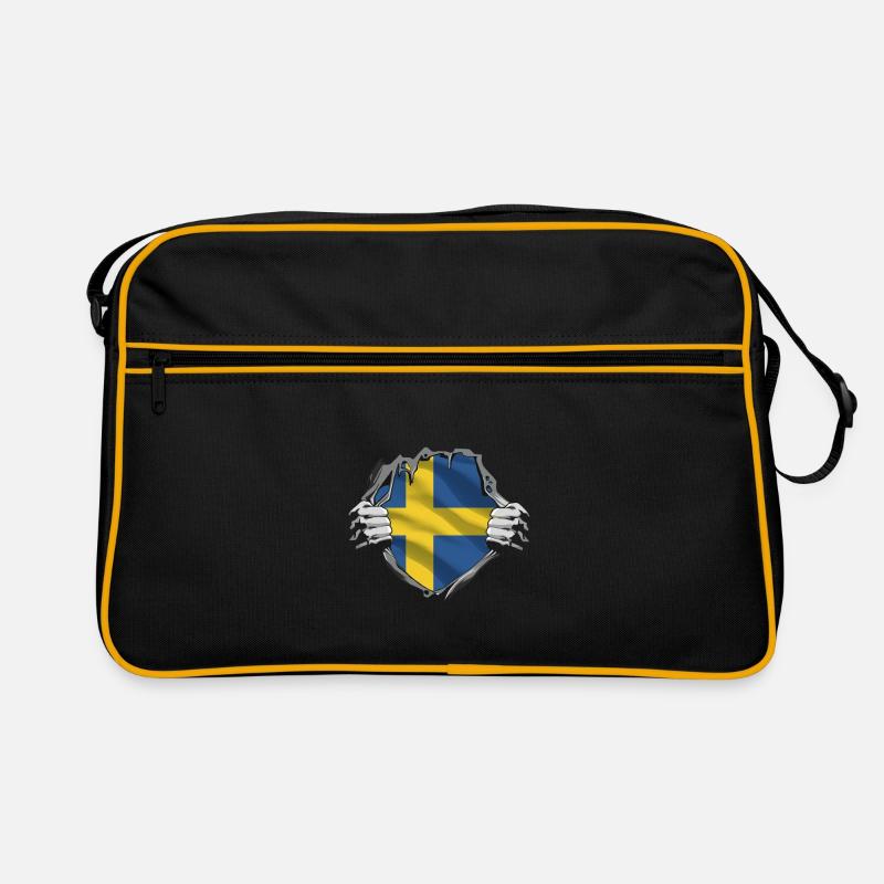 Le drapeau de la Suède fièrement dévoilé Sac Retro
