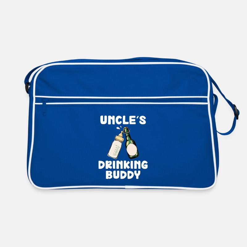 Uncle's Drinking Buddy Funny Motif Retro Bag
