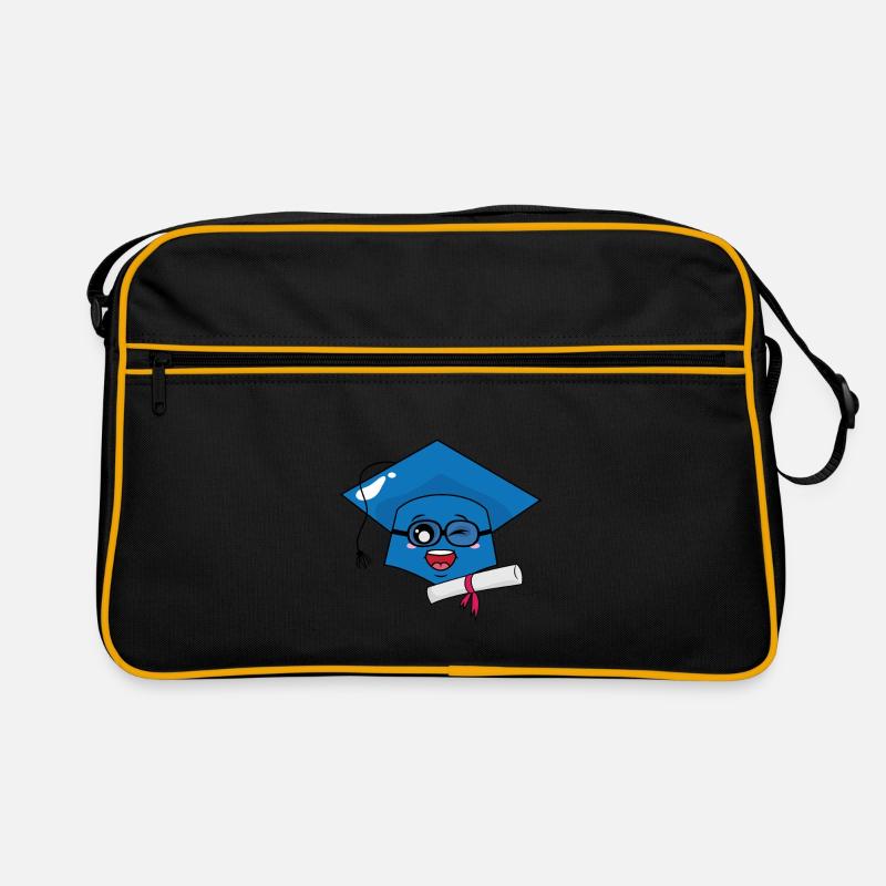 Nice graduation hat and diploma Retro Bag
